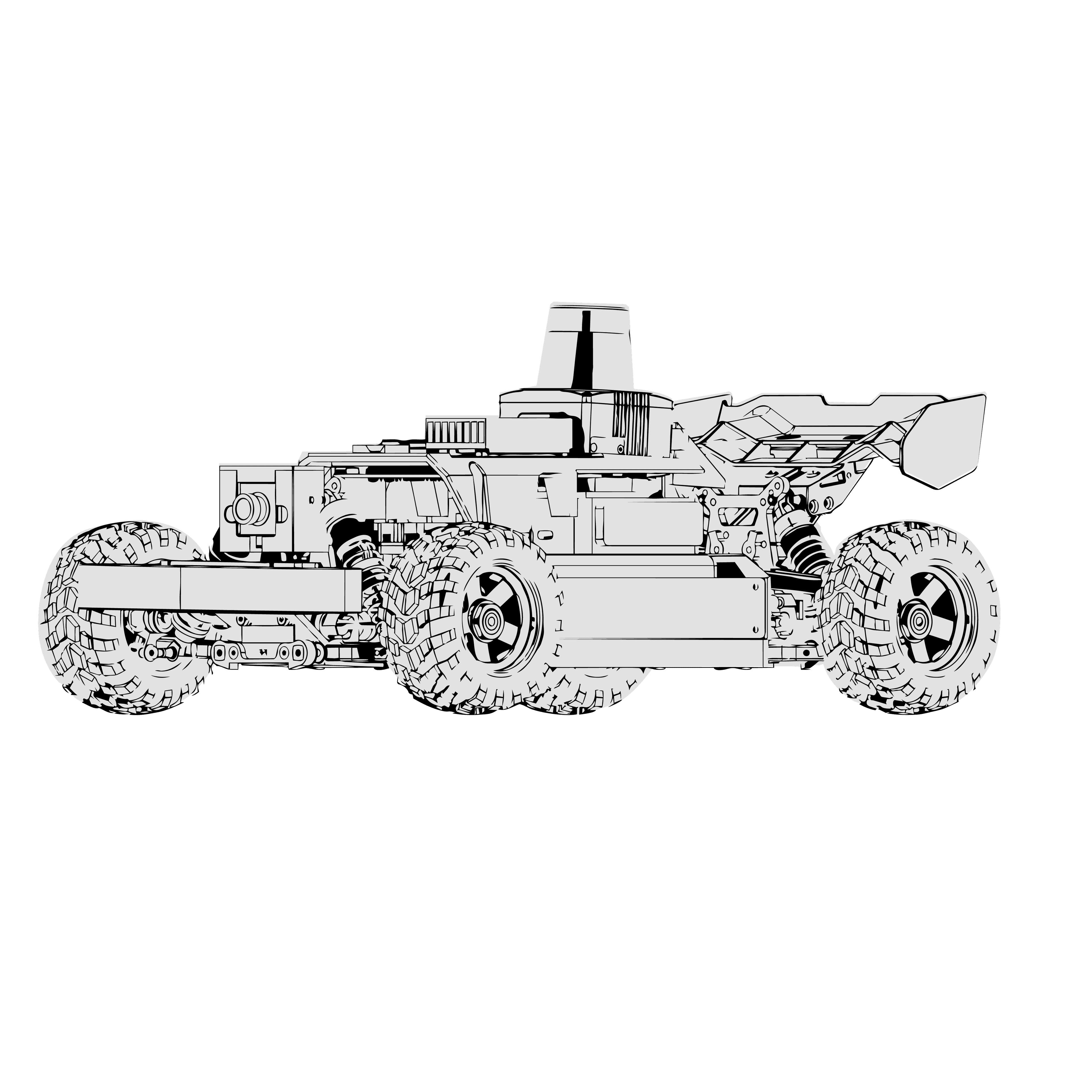 NeoRacer Line Art